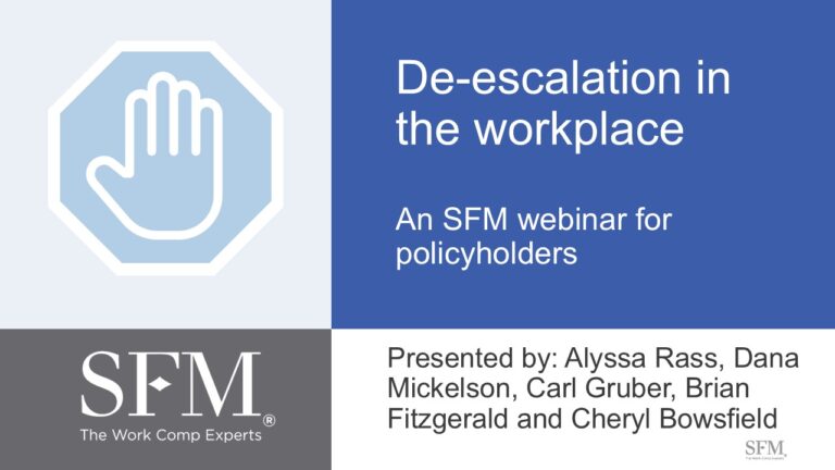 De-escalation in the workplace webinar