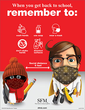 COVID-19 back to school poster