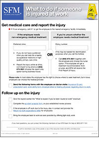 Claim packet - What to do if someone is injured at work