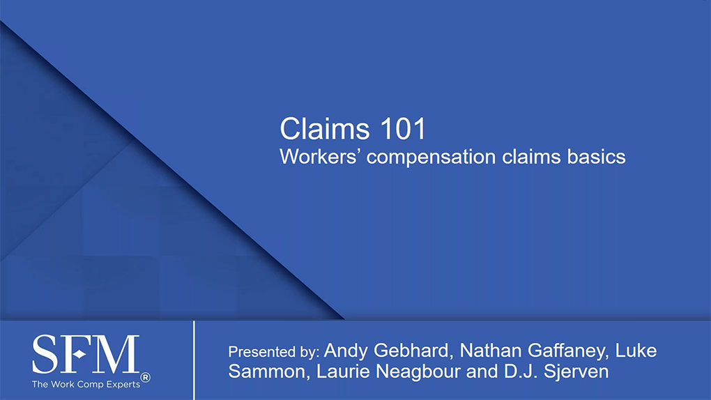 Claims 101 webinar still shot