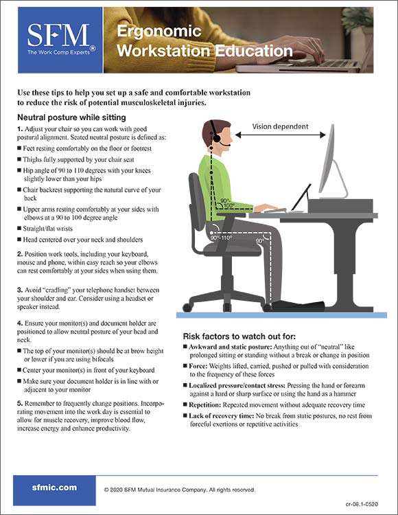 ergonomic-workstation-education-handout Ergonomic Workstation Education handout