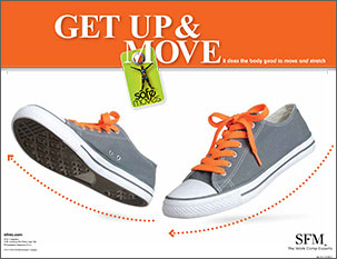 Get up and move poster