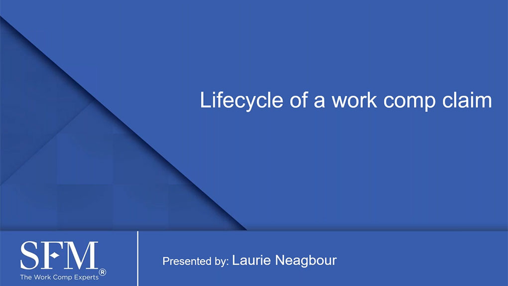 Lifecycle of a work comp claim webinar still shot