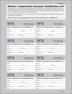 SFM insurance identification cards