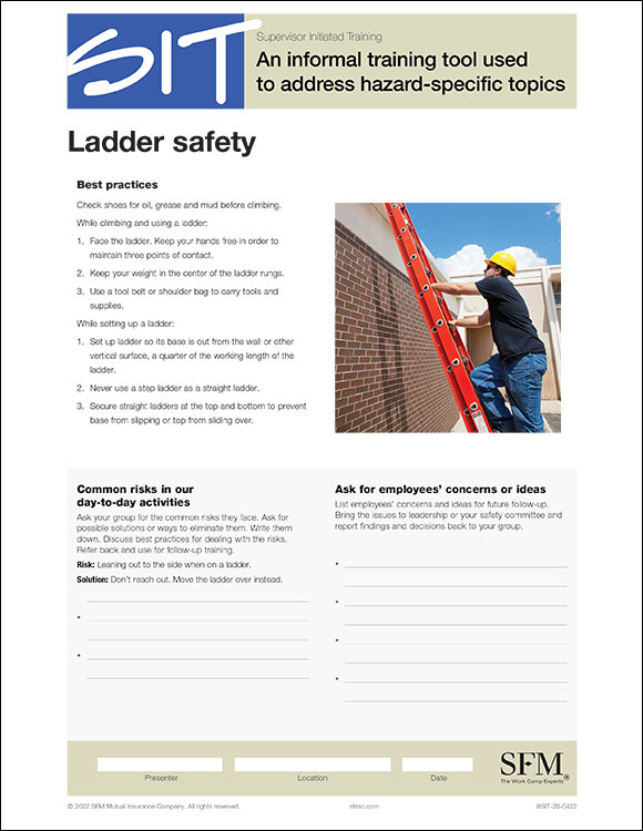 Ladder safety SIT