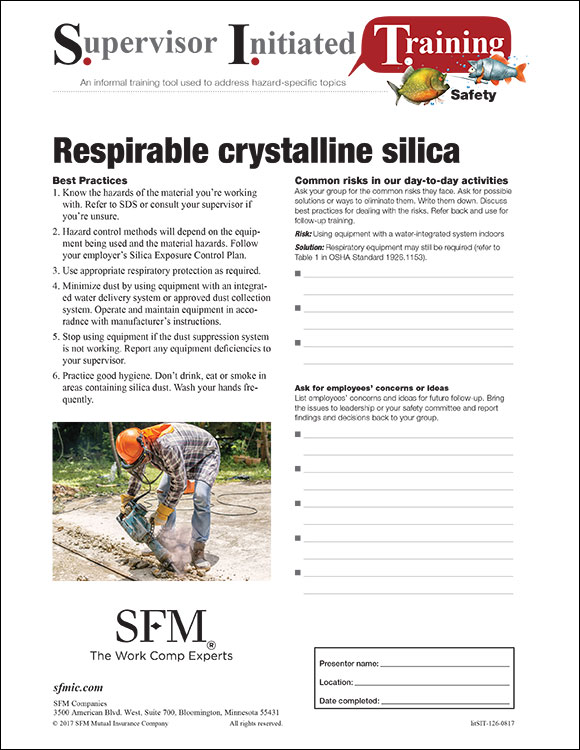 Respirable crystalline silica