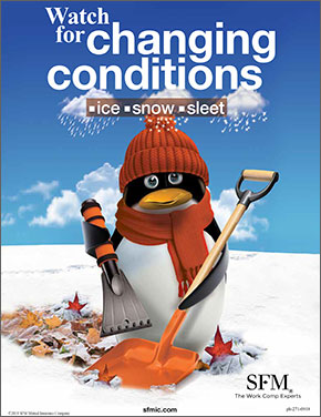 Watch for changing weather conditions poster