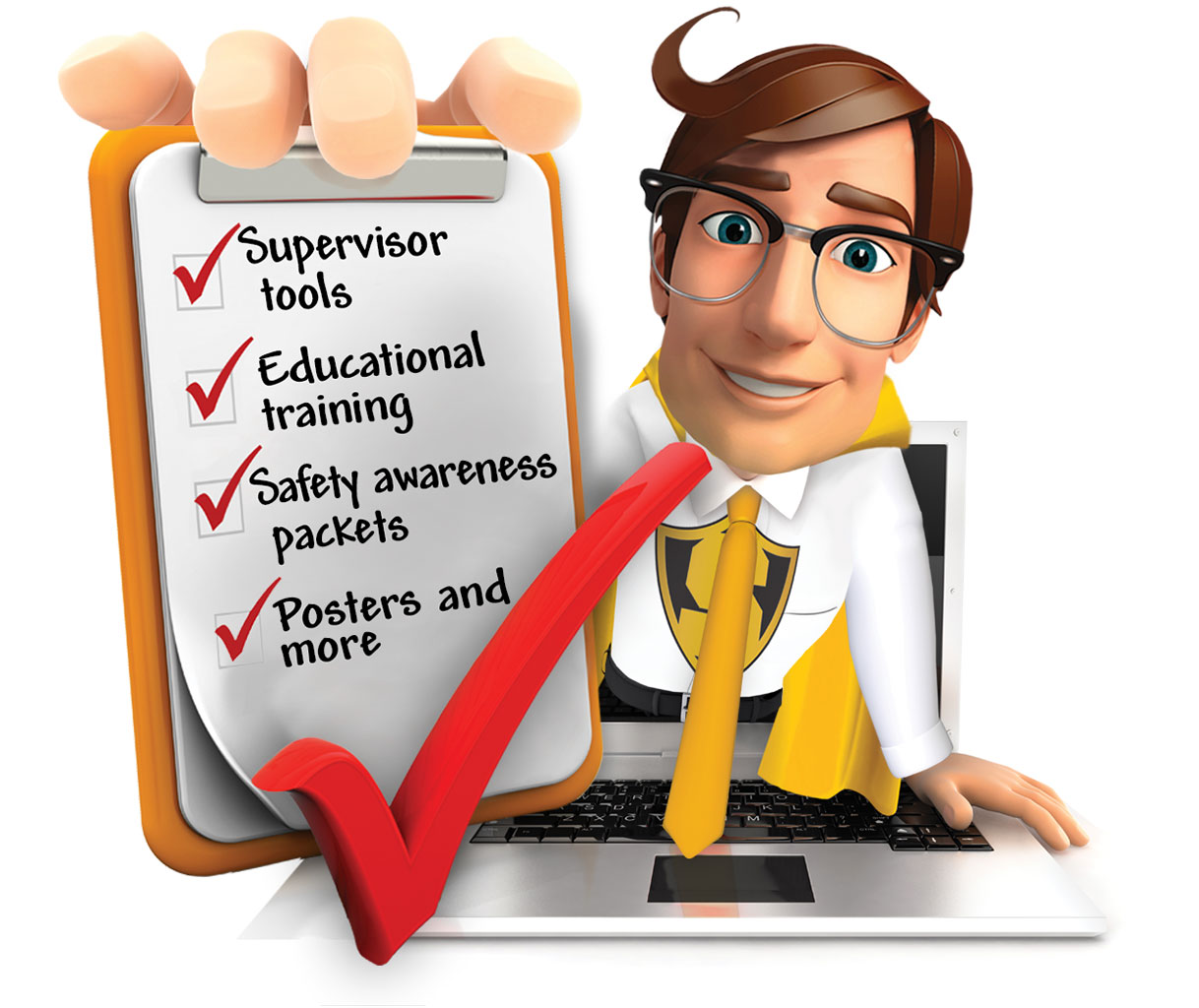 slips-trips-and-falls-everyday-hazards-skip-image Image to show the resources available to prevent everyday slips, trips and falls using our "Skip" super hero, including: supervisor tools, educational training, safety awareness packets, posters and more