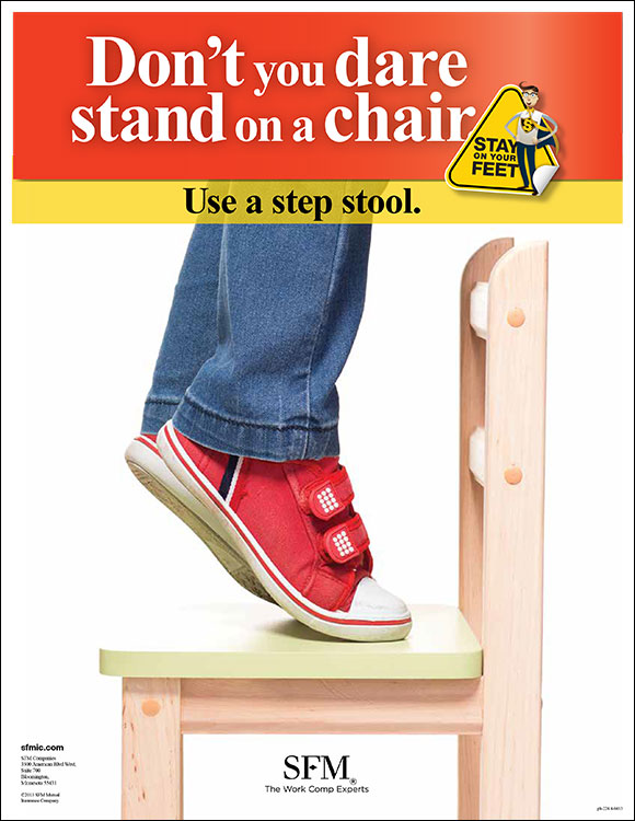 Don't you dare stand on a chair