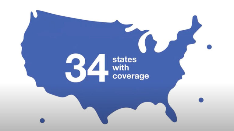 34 states with coverage